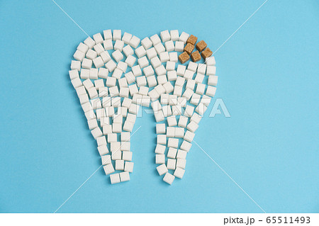Sugar destroy tooth enamel leads tooth decay Sugar Sugar destroy tooth enamel leads tooth decay Sugar 65511493