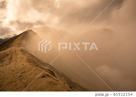 Mount Bromo volcano during sunrise in East Java, 65512154