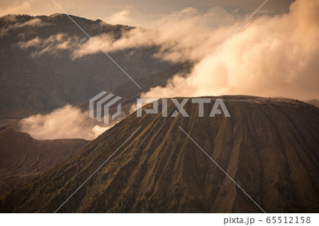 Mount Bromo volcano during sunrise in East Java, 65512158