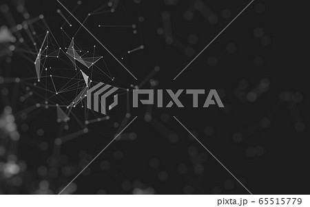 Abstract background. Molecules technology with 65515779