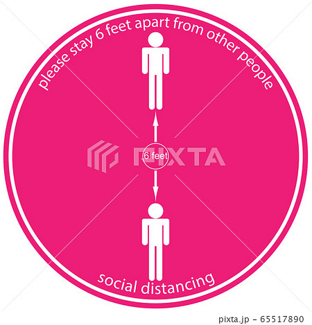 Icon people concept Social Distancing stay 6 feet apart from other people, the practices put in place to enforce social distancing, vector illustration Icon people concept Social Distancing stay 6 feet apart from other people, the practices put in place to enforce social distancing, vector illustration 65517890