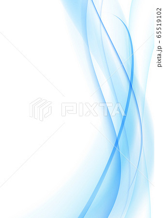 青い曲線の背景 縦位置のイラスト素材