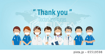 Thank you doctors and nurses Thank you doctors and nurses 65519598