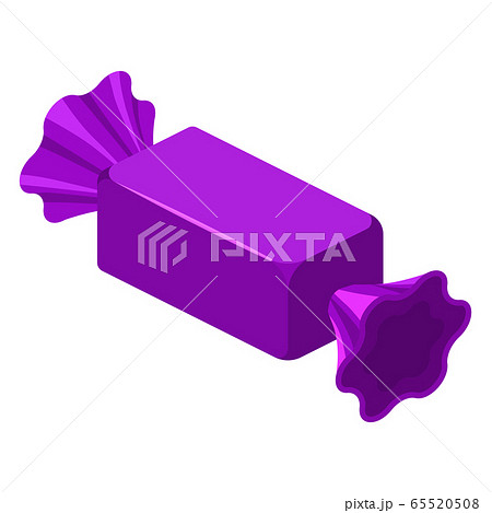Candy wrapped isometric sweet food. Vector isolated on white background Candy wrapped isometric sweet food. Vector isolated on white background 65520508