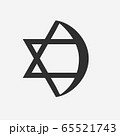 Combination of Star of David with Crescent 65521743