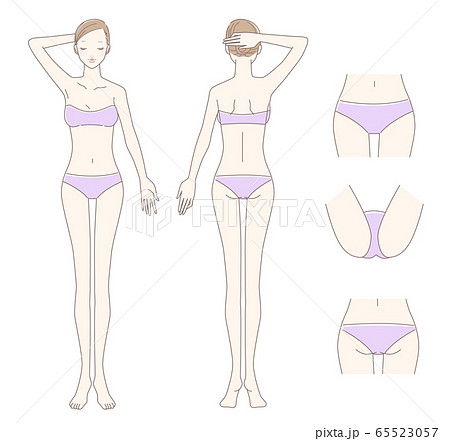 女性 脱毛 全身 65523057