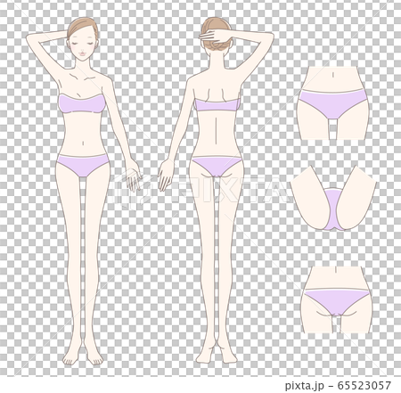 女性 脱毛 全身 65523057