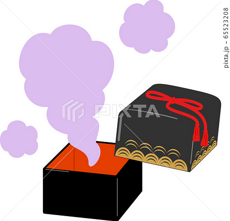 Smoke Coming Out Of The Ball Box Stock Illustration
