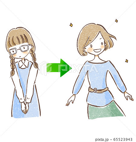 コンタクトレンズうつけた女性 コンタクトレンズうつけた女性 65523943
