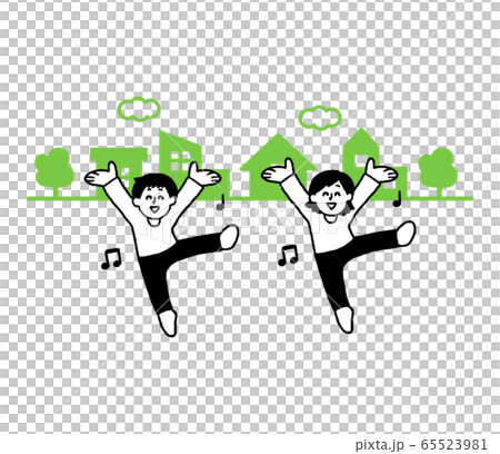 かわいい 踊る女と男 絵画 タペストリ Urubovillage Com