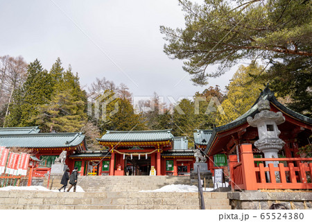 日光二荒山神社中宮祠 縁結びの写真素材