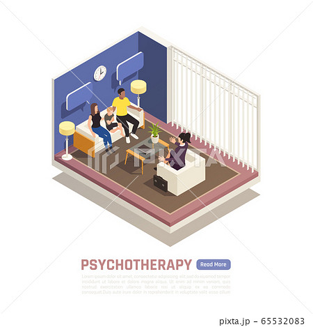 Family Psychotherapy Isometric 65532083