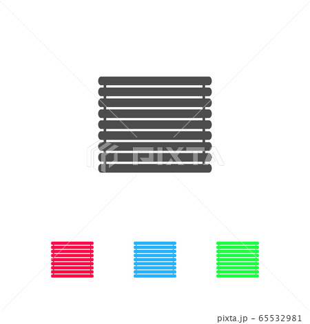 Wooden logs raft icon flat Wooden logs raft icon flat 65532981
