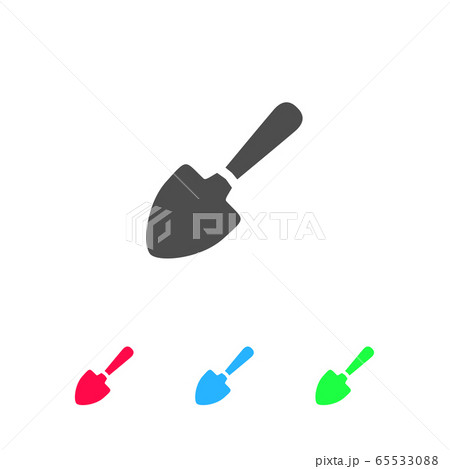 Garden shovel icon flat 65533088