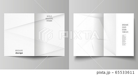 Vector layout of two A4 cover mockups design templates for bifold brochure, flyer, cover design, book design, brochure cover. Halftone effect decoration with dots. Dotted pop art pattern decoration. Vector layout of two A4 cover mockups design templates for bifold brochure, flyer, cover design, book design, brochure cover. Halftone effect decoration with dots. Dotted pop art pattern decoration. 65533611