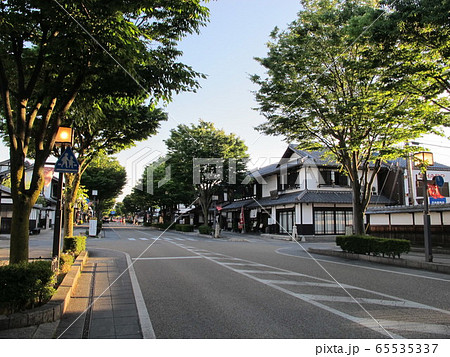 夢京橋キャッスルロード 滋賀県彦根市 の写真素材