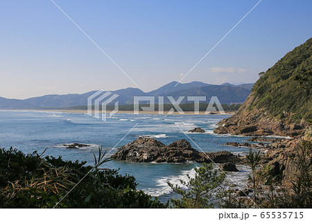 宮崎県日向市　小倉ヶ浜の風景 65535715