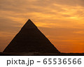 The Great pyramid on sunset 65536566