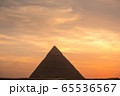 The Great pyramid on sunset 65536567
