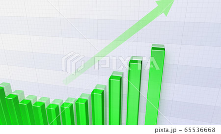 ビジネス 経済 金融 データ グラフ チャート 資料 成長 成功 3d イラスト 背景 バックのイラスト素材