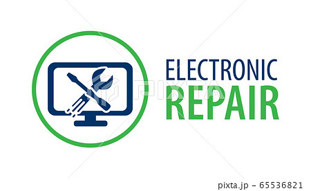 Vector logo of the electronics repair service 65536821