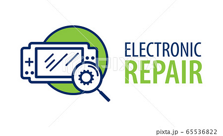Vector logo of the electronics repair service Vector logo of the electronics repair service 65536822
