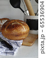 fresh loaf of homemade bread, food closeup 65536904
