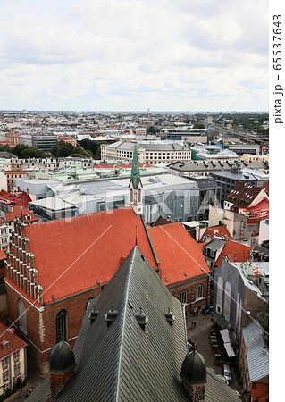 ラトビア・リガの街並み／世界文化遺産 65537643