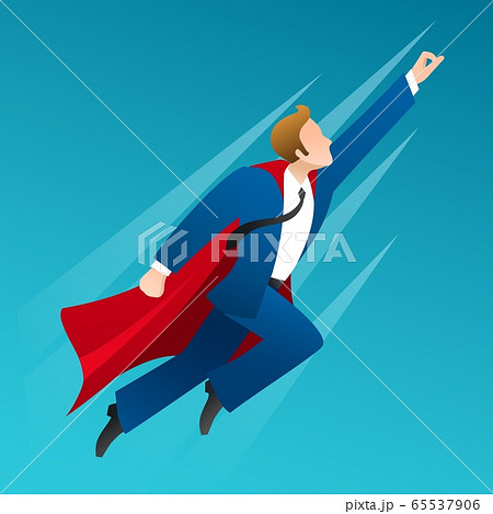 Flying up businessman superhero Flying up businessman superhero 65537906