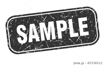 sample stamp. sample square grungy black sign. 65538312