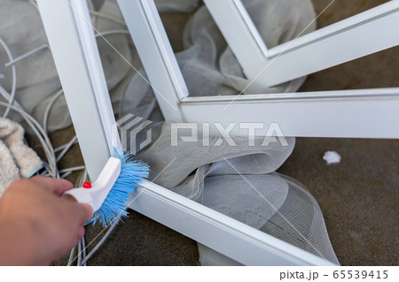 網戸の張替え DIY 洗い 網戸の張替え DIY 洗い 65539415
