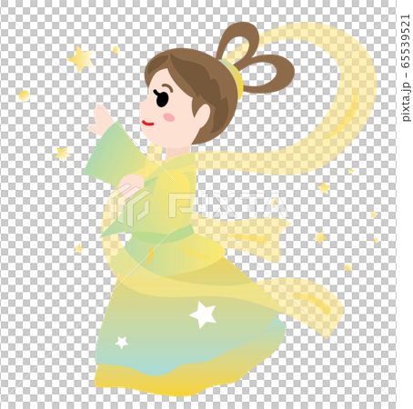 七夕祭りの織姫のイラスト 65539521