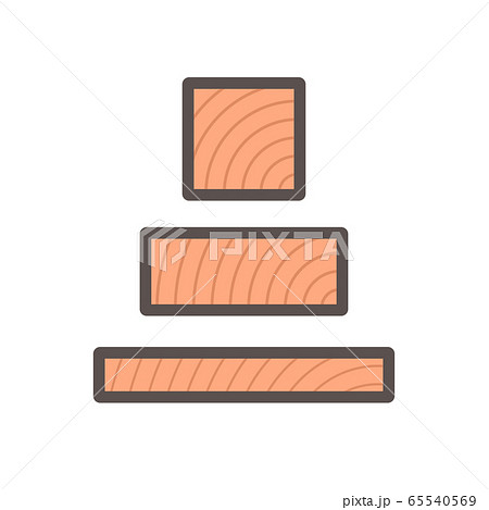 Wood floor construction material vector icon Wood floor construction material vector icon 65540569