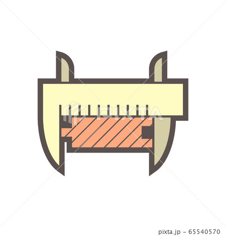 Wood flooring material and testing vector icon 65540570