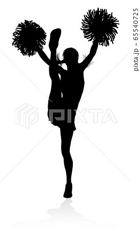 Cheerleader Silhouetteのイラスト素材