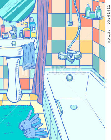 empty bathtub in the bathroom 65541411