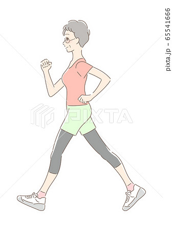 ウォーキングする女性 65541666