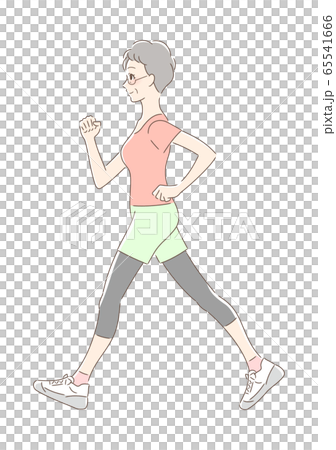 ウォーキングする女性 65541666