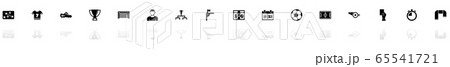 Soccer - Flat Vector Icons Soccer - Flat Vector Icons 65541721