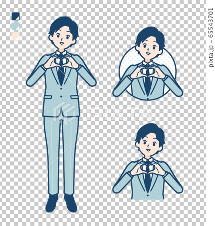 simple suit businessman_love-mark-hand-sign simple suit businessman_love-mark-hand-sign 65543701