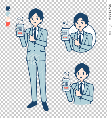 businessman, smart phone, introduction 65543750