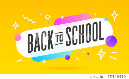 Back to School, speech bubble. Banner, poster, speech bubble 65546450