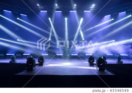 Stage for live concert Online transmission. 65546549