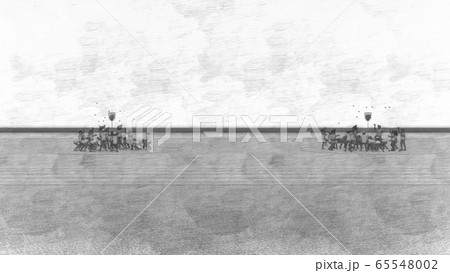 学校 運動会 玉入れ 観客無し 建物無し イラスト22 学校 運動会 玉入れ 観客無し 建物無し イラスト22 65548002