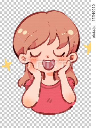 ときめく女性　目閉じ 65549910