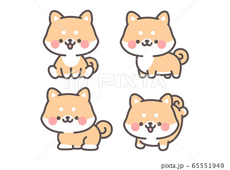 Illustration Of Cute Shiba Inu Stock Illustration