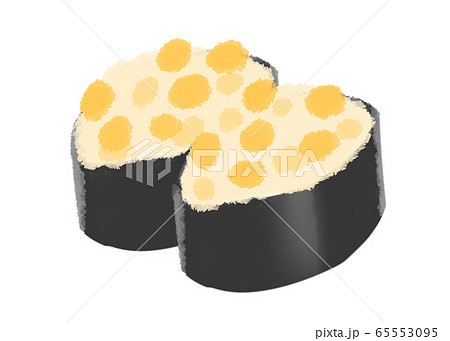 Corn Sushi Stock Illustration