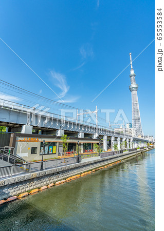 東京の都市風景 隅田区 東京ミズマチ周辺の風景 東京の都市風景 隅田区 東京ミズマチ周辺の風景 65553584