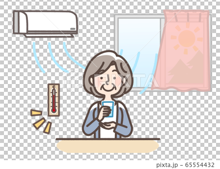 Countermeasure against heat stroke, grandmother 65554432