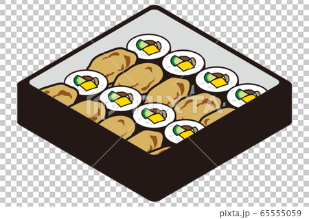 行楽弁当-巻き寿司といなり寿司 行楽弁当-巻き寿司といなり寿司 65555059